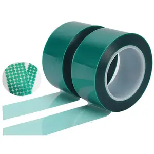 china supplier Polyester Tape PET Green Polyester Tape with Silicone Adhesive for High Temperature Masking