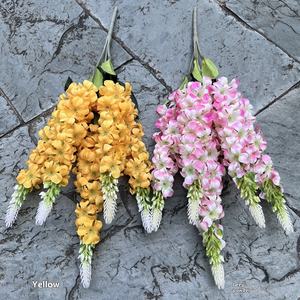 <span class=keywords><strong>Jacinthe</strong></span> violette blanche 5 fourchettes fausses fleurs pour les événements de Pâques Plomb de route de mariage fait à la main pour l'obtention du diplôme Fête des mères et Noël - Product Image 4