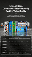 Filtre à tambour combiné en acier inoxydable sur mesure pour bassin à carpes koï, fontaine de jardin, système de filtration pour bassin à poissons, aquaculture