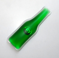 Paquet de chaleur réutilisable magique de réchauffeur de main de gel de forme de bouteille promotionnelle