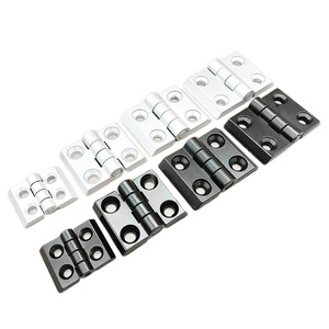 Aluminum Profile Hinges 20 30 40 3040 Aluminum Alloy Square Tube Connectors Black Industrial Use - Product Image 1
