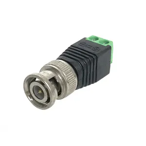 אבטחת ניטור cctv אביזרי 12V DC מסוף בלוק המרה כדי זכר BNC מחבר