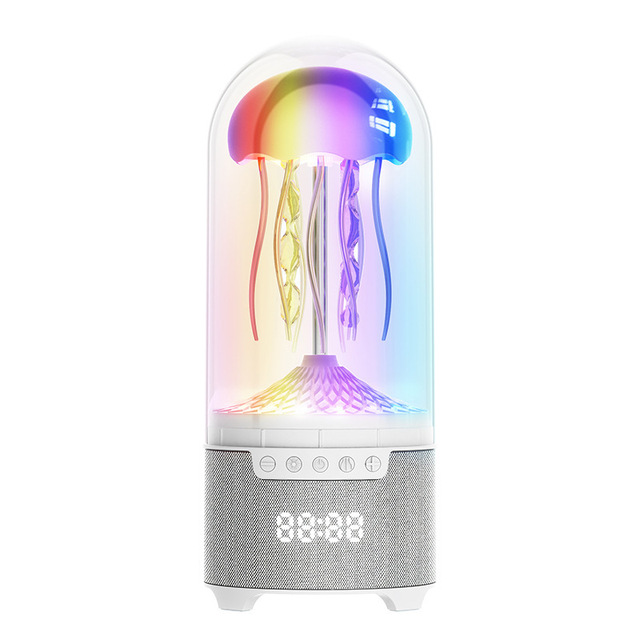 Floating Jellyfish ABS LED Lamp Alarm Clock Night Light Kids Decorative Mood Light Bedroom Interactive Sleep Trainer