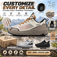 Chaussures de trail pour hommes à bout large, à lacets rapides, pour la randonnée en extérieur, personnalisables (Logo, OEM, ODM)