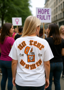 No Rest For The Women Flame Tee T-shirt grafica da donna Feminist Girl Power 100% cotone girocollo vestibilità regolare - Product Image 2