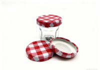 Bouteilles et bocaux en verre pour boissons de 43 mm avec impression personnalisée, couvercles en fer blanc de qualité alimentaire, étanches, fournis directement par l'usine