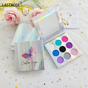 Palette de fards à paupières 9 trous vente <span class=keywords><strong>en</strong></span> <span class=keywords><strong>gros</strong></span> palette de fards à paupières plusieurs couleurs marque privée impression logo apprêt pour les cils - Product Image 3