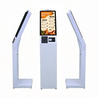 Kiosco de Autoservicio con Pantalla Táctil Capacitiva de 21.5 Pulgadas, 10 Puntos Táctiles, Android/Windows, Impresora Térmica, Escáner de Códigos QR, SDK