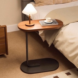 <span class=keywords><strong>Tavolino</strong></span> Laterale in <span class=keywords><strong>Legno</strong></span> Design Nordico <span class=keywords><strong>con</strong></span> Vano Portaoggetti per Camera da Letto, Soggiorno e Ufficio - Product Image 1