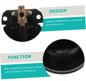 Bebedouro de Água para Ovelhas em Aço - Resistente à Corrosão, Bebedouro Automático de Alta Resistência para Cabras e Gado - Product Image 4