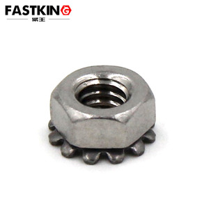 UNC 6 #-32 8 #-32 1/4-20 K-tipo lucchetto Keps 304 acciaio inossidabile polidentato dentato dadi esadecimali K - Product Image 3