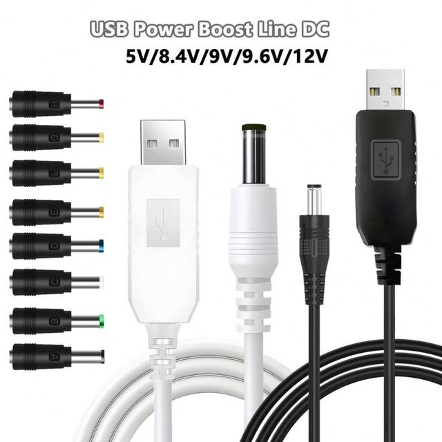 USB Power Boost Cable DC 5V to DV 8.4/9/9.6/12V Step up Module 0.5/0.6/1M USB Converter Adapter Cable WIFI