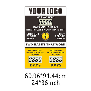 CHEETIE CP01 negro LCD celebra días sin accidentes con Mini <span class=keywords><strong>Digi</strong></span> Day marcadores electrónicos señales de seguridad - Product Image 5