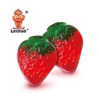 Lechao Snacks Candy Wholesale Halal Sweets Fruit Candy Pineapple Grapes Strawberry 3D 4D Gummy Candy Bulk