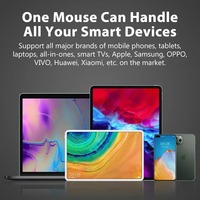 Mouse Isi Ulang Mode Ganda Bluetooth 5.2&2.4G USB Tanpa Suara Mouse Nirkabel untuk Komputer Laptop Tablet Macbook