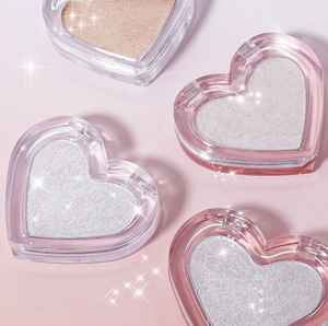 Multifunción OEM Mineral cuerpo brillo <span class=keywords><strong>piel</strong></span> en forma de corazón resaltador contorno Natural 3D brillo crema resaltador - Product Image 1