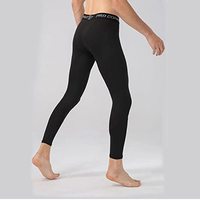 Leggings de sport en polyester pour hommes Pantalon de basket-ball de compression Base athlétique solide pour le sport Leggings de yoga et de fitness
