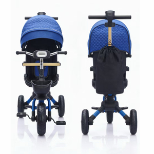 Triciclo para Bebés 4 en 1 con Certificación CE, Cochecito de Tres Ruedas Multifuncional - Product Image 2
