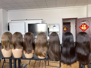 Wig Rambut Asli Jessica Warna <span class=keywords><strong>Natural</strong></span>, Desain Baru 2026, HD 13*5 Patchwork, Hairline Alami, Raw Virgin, 24 Inch, Densitas 400%, Lurus - Product Image 5