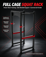 Offre Spéciale : Cage de Musculation pour Gymnastique à Domicile avec Soutien pour les Jambes et le Dos, Support de Squat Réglable pour Entraînement avec Poids