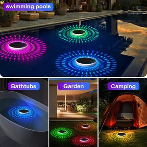 Lampes solaires flottantes pour piscine Coxseni, lot de 4, LED RGB, étanches IPX7, avec télécommande pour piscine - Product Image 6