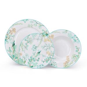 Set Alat Makan Malam Keramik Tulang Halus Grosir Desain Baru 20 Buah 47 Buah 72 Buah - Product Image 5