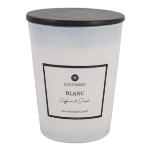 Candela Profumata ELEVARRE Blanc Saffron & Suede 31oz - Product Image 1