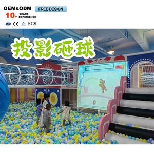 Aire de jeux en <span class=keywords><strong>plastique</strong></span> intérieure de haute qualité pour enfants avec carrousel de boules océaniques pour les écoles et les centres commerciaux - Product Image 5
