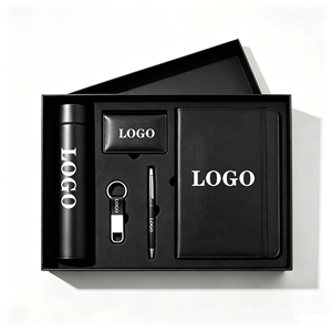 ODM OEM High Quality Promotional 5 in 1 Gift Set Custom Logo with <b>A5</b> Notebook Pen Tumbler Keychain <b>Card</b> Holder for Business Use - Product Image 1