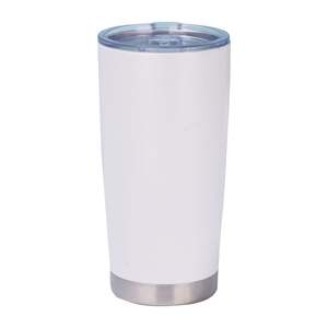 20oz Stainless Steel Tumbler Bulk <b>with</b> <b>Lid</b>, Double Wall Vacuum Insulated Travel <b>Mug</b>, Powder Coated Coffee Cup, Powder Black - Product Image 4