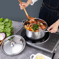 Ensemble d'ustensiles de cuisine 8 pièces en acier inoxydable poli de luxe, moderne, résistant au four et au lave-vaisselle, prix fabricant, unique et neuf