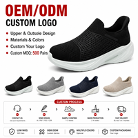 Chaussures de sport personnalisées YZ044, nouveau modèle, à enfiler, style chaussette, légères, en tissu, pour couples, hommes et femmes, pour la marche, le fitness et la course à pied