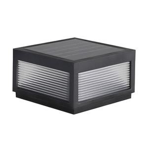 Haute qualité noir E27 extérieur clôture de jardin lumières solaires blanc chaud LED pilier lumière - Product Image 1