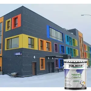 TOLN Exterior Wall Waterproof Coating Based Waterproof Paint Easy To Clean For Residential Buildings