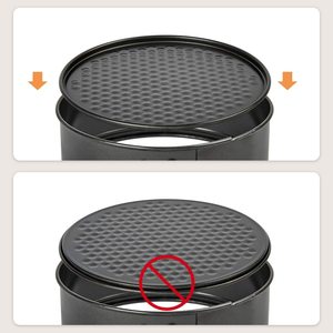 Set di 3 Teglie Rotonde Antiaderenti per Cheesecake e <span class=keywords><strong>Torte</strong></span> Nuziali, con Fondo Rimovibile e Base Antiscivolo - Product Image 5
