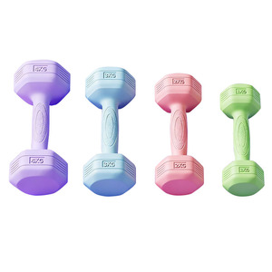 Haltères en néoprène colorés 1 kg, 1,5 kg, 2 kg pour le yoga, l'aérobic et la rééducation - Product Image 2