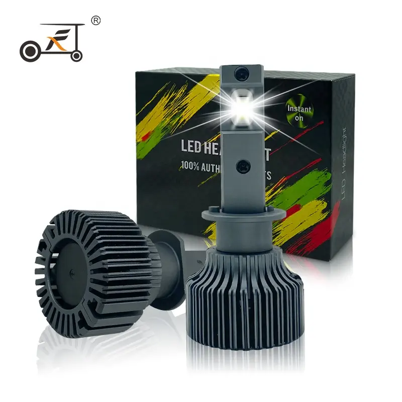 80W LED faro 3570 CSP con CANBUS H7 H1 H11 H8 H9 HB3 HB4 9012 bombillas de coche