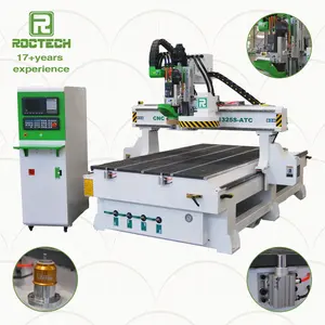 Atc router cnc 1325 mesin pemotong ukiran kayu, mesin pertukangan dengan perubahan alat korsel