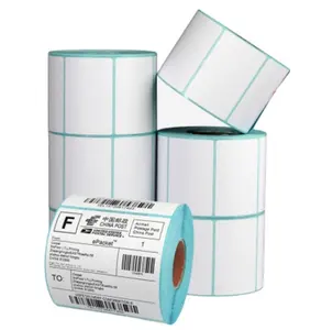 Continuous Blank Multipurpose Adhesive Label Stickers Three-proof Thermal Paper 100*50mm Self-adhesive Labels Roll