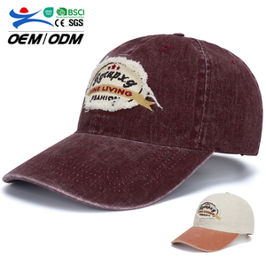 Custom Vintage Washed Cotton Baseball Cap Embroidered Logo Adjustable Sports <b>Dad</b> <b>Hat</b> for Men Women - Product Image 1