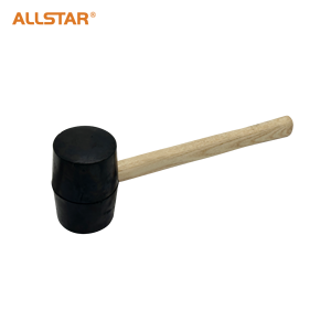 Martillo de Goma All Star con Mango de Madera, Cabeza Negra, Martillo de Madera para Uso Industrial y Doméstico - Instalación de Azulejos en Cocina, Baño y Piso - Product Image 4