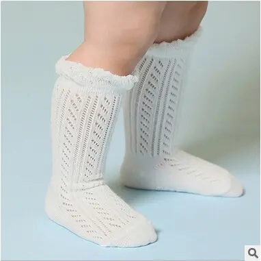 1 Paires Bébé Filles Hautes Câble Bow Chaussettes Bébé Nouveau-Né Coton Chaud Socks
