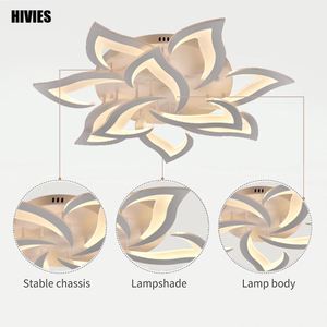 Modern Indoor LED Circle Ring Ceiling Lamp with PC Body and Lamp Shades WiFi Voice Control Dimmable Flush Mount - Product Image 4