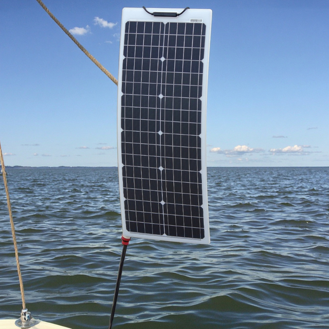 AHONY 60W Flexible Solar Panel Rigid Bendable Material for Marine Floating Light Solar Lantern Solar Bag Tile Roof  Road Stud
