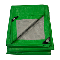 Bâche en tissu brocart Wohohoho 120 GSM, imperméable, robuste, 3m x 3m, verte, unie, enduite, résistante aux UV et aux déchirures