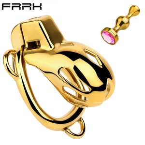 Candado de Castidad Cobra con Jaula para Pene y Tapón Anal, Invisible, Cómodo de Usar, con Orificio para Urinar, Juguete SM Masculino, Venta al por Mayor - Product Image 1