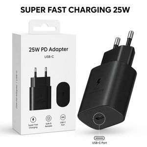 Chargeur Super Rapide Type C 25W Adaptateur de Voyage USB C pour Téléphone Portable <span class=keywords><strong>Samsung</strong></span> Galaxy Tag S6 Lite <span class=keywords><strong>S21</strong></span> S24 A52S A71 S20 <span class=keywords><strong>FE</strong></span> - Product Image 4