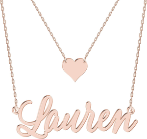 Pendentif en acier inoxydable pour bijoux, artisanat métallique tendance, collier étanche en acier inoxydable, lettres personnalisées Emma <span class=keywords><strong>Jennifer</strong></span> Lauren - Product Image 4