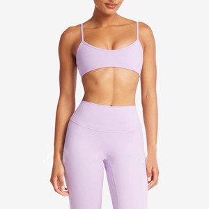 Ensemble de yoga 2 pièces YIYI à séchage rapide pour femmes, avec décolleté en U, dos découpé, coussinets et taille haute amincissante - Product Image 2