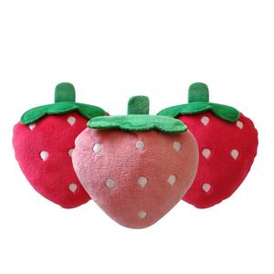 ของเล่นสุนัขแบบขายส่ง ของเล่นบีบมีเสียง น่ารัก ตุ๊กตาสตรอว์เบอร์รี่สีแดงชมพู ของเล่นสัตว์เลี้ยงแบบตุ๊กตา ของเล่นเคี้ยวสำหรับสุนัข ของเล่นสำหรับสุนัขเล่นและกัดแทะ อุปกรณ์สำหรับสัตว์เลี้ยง - Product Image 3
